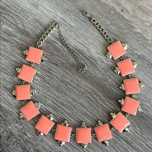 Elegant Pink and Silver Necklace
